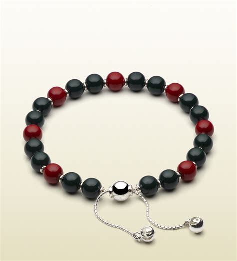 gucci red wood bracelet|diamond bracelet Gucci.